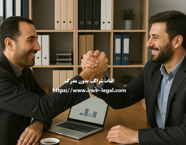 اثبات شراکت بدون مدرک