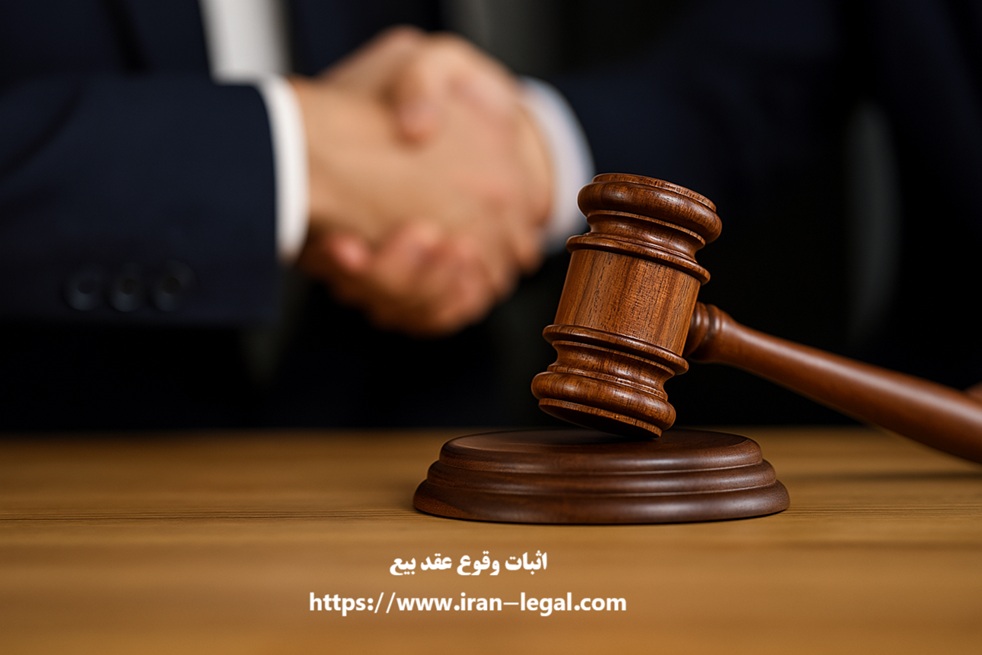 اثبات وقوع عقد بیع