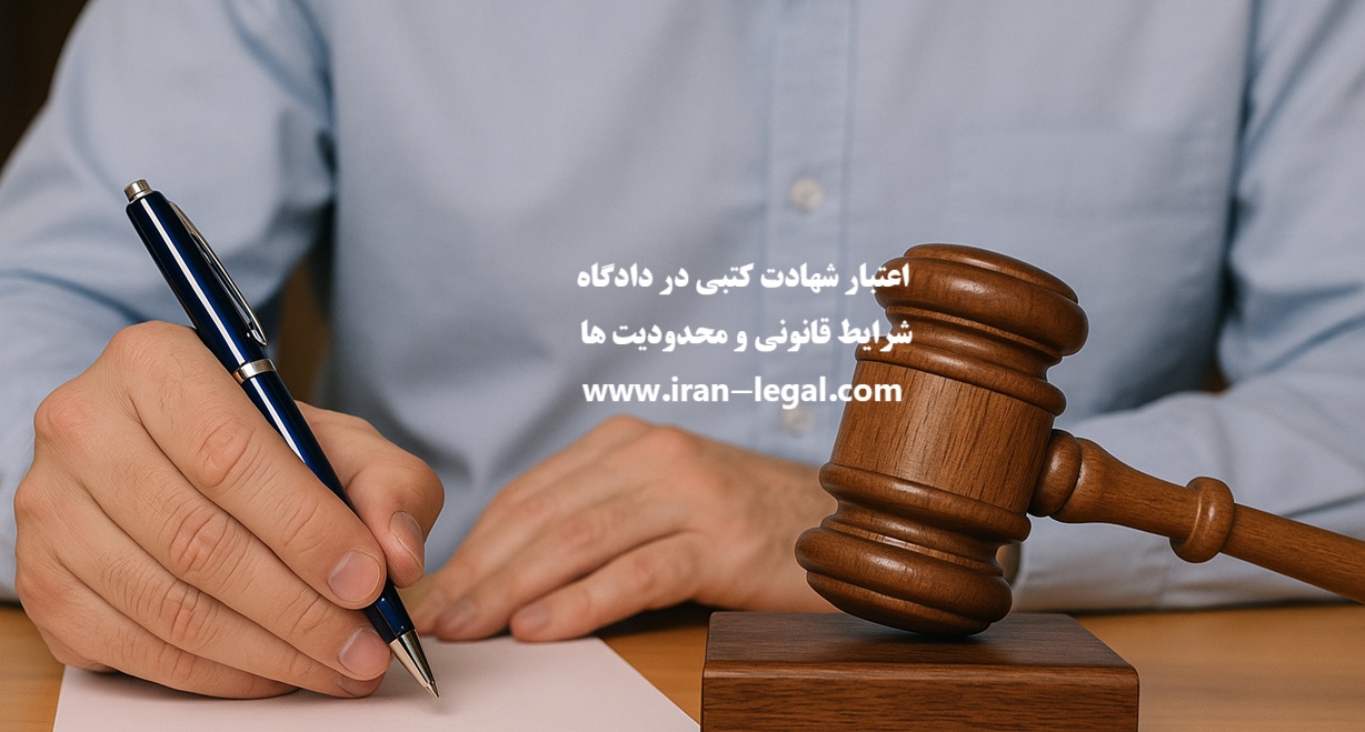 اعتبار شهادت کتبی در دادگاه