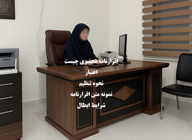 اقرارنامه محضری چیست؛ اعتبار،نمونه متن و شرایط ابطال