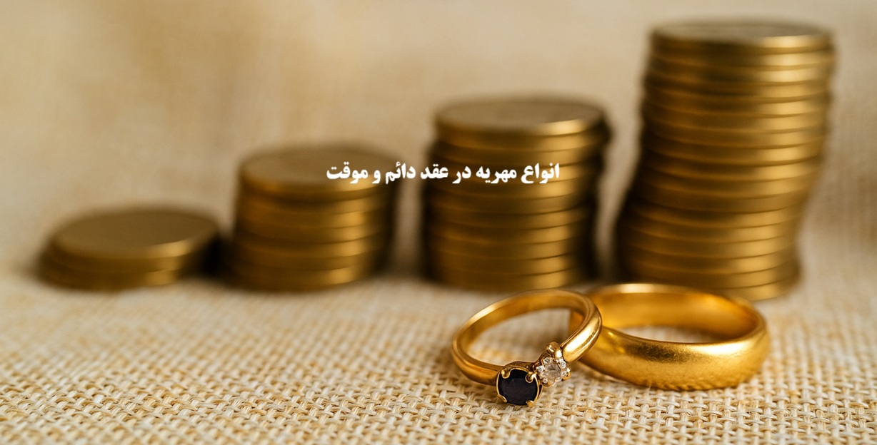 انواع مهریه در عقد دائم و موقت