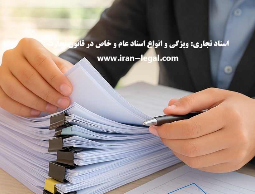 اسناد تجاری ویژگی و انواع اسناد عام و خاص در قانون تجارت