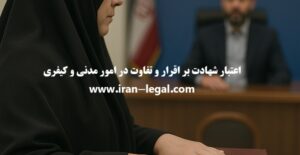 اعتبار شهادت بر اقرار و تفاوت در امور مدنی و کیفری