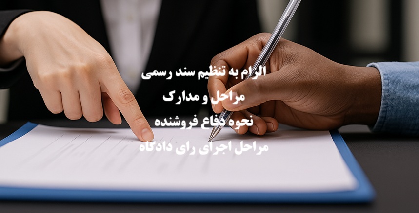 الزام به تنظیم سند رسمی