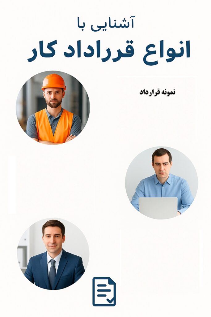 بررسی انواع قرارداد کار در قانون کار به همراه نمونه قرارداد