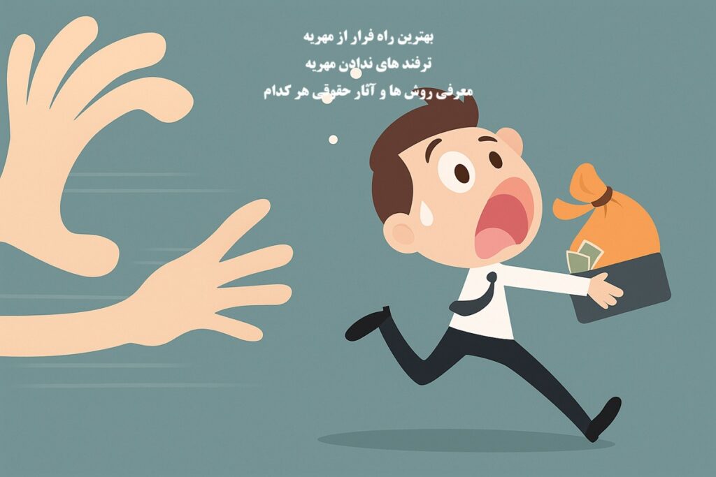 بهترین راه فرار از پرداخت مهریه چیست