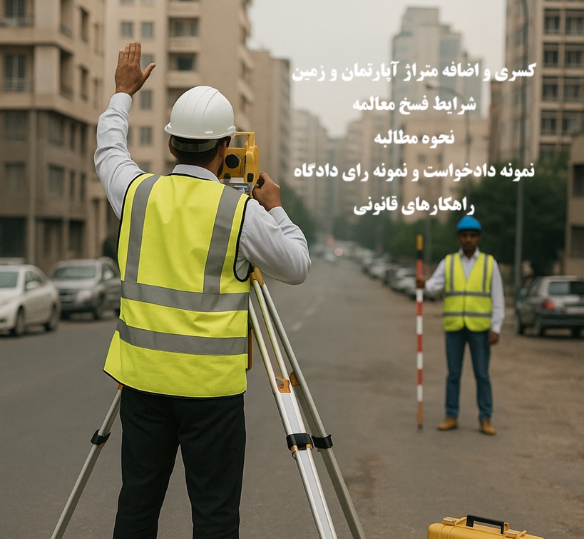کسری یا اضافه متراژ آپارتمان و زمین؛ شرایط فسخ یا مطالبه