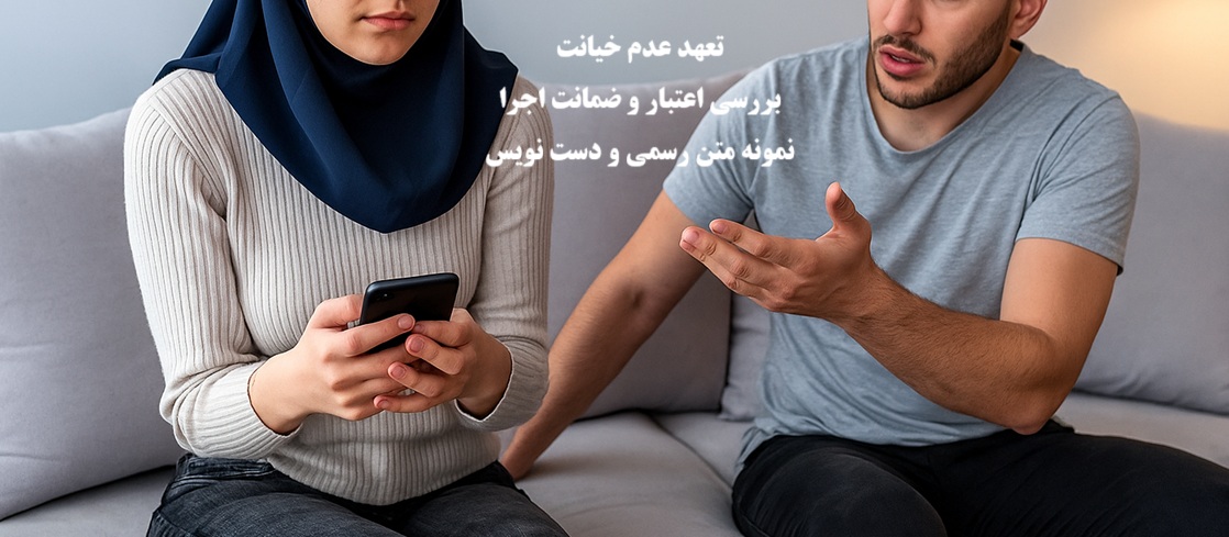 تعهد عدم خیانت؛ اعتبار، ضمانت اجرا و نمونه متن
