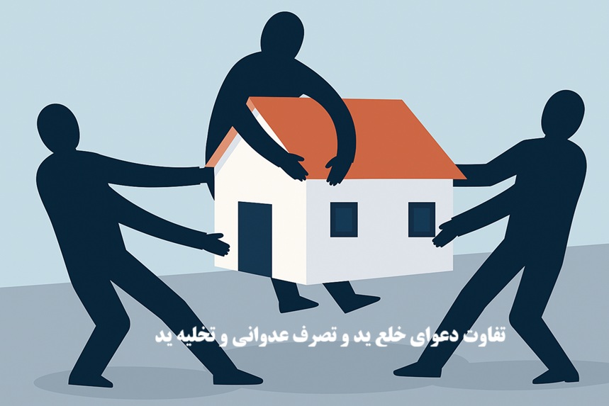تفاوت دعوای خلع ید و تصرف عدوانی