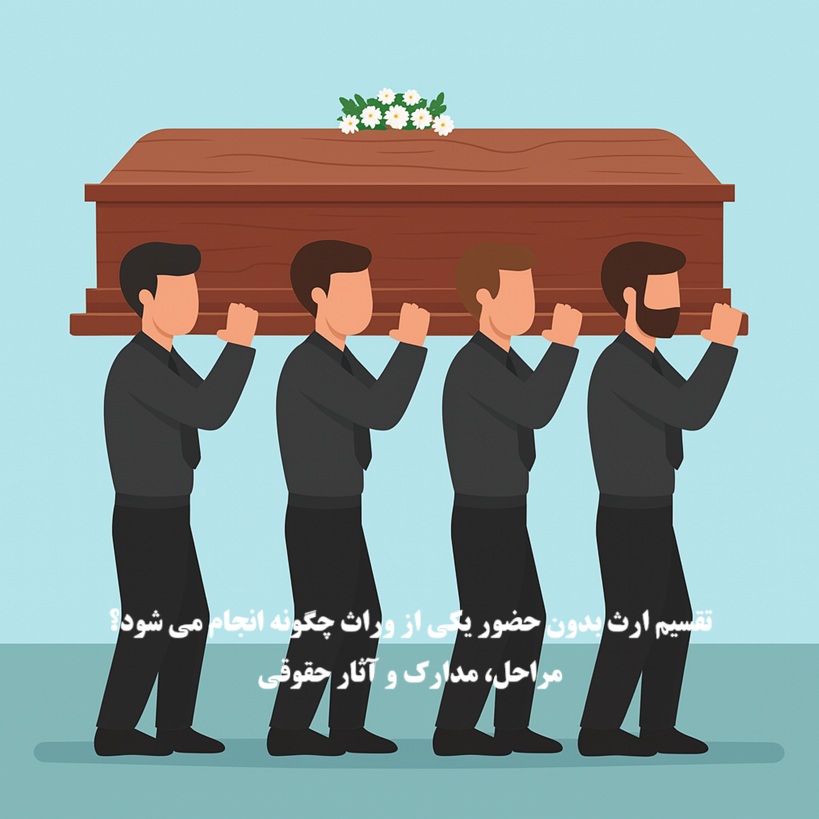 تقسیم ارث بدون حضور یکی از وراث