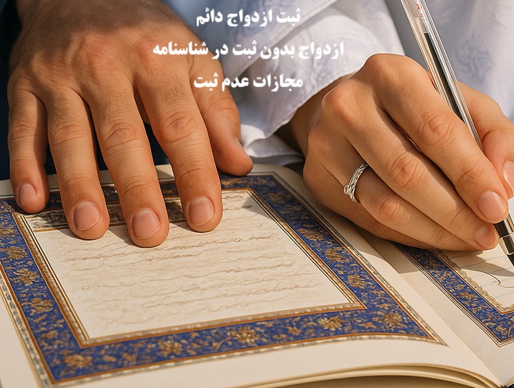 ثبت ازدواج دائم و موقت و مجازات عدم ثبت ازدواج در شناسنامه