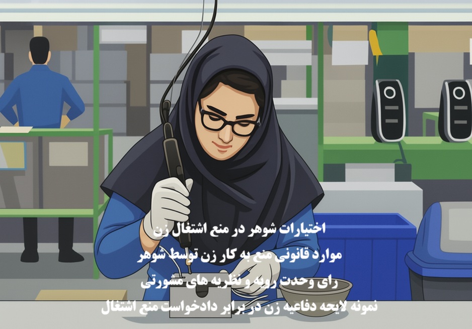 اختیارات شوهر در منع اشتغال زن و موارد قانونی منع به‌ کار