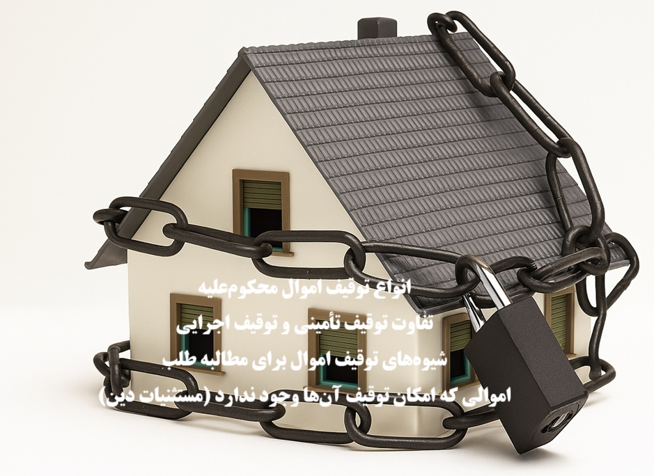 انواع توقیف اموال تامینی و اجرایی و اموال غیر قابل توقیف