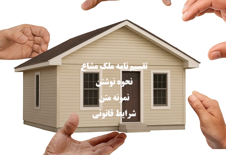 تقسیم‌ نامه ملک مشاع