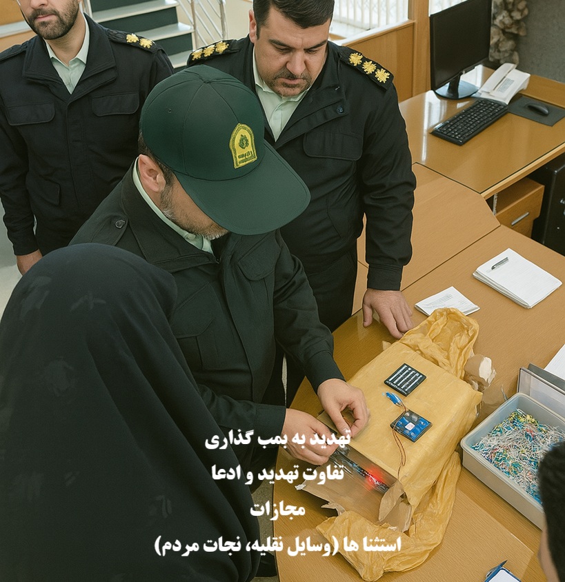 جرم تهدید به بمب‌ گذاری و مجازات آن