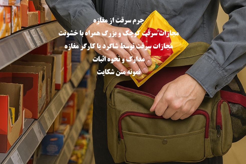 جرم سرقت از مغازه؛ مجازات دزدی کوچک و دزدی توسط شاگرد