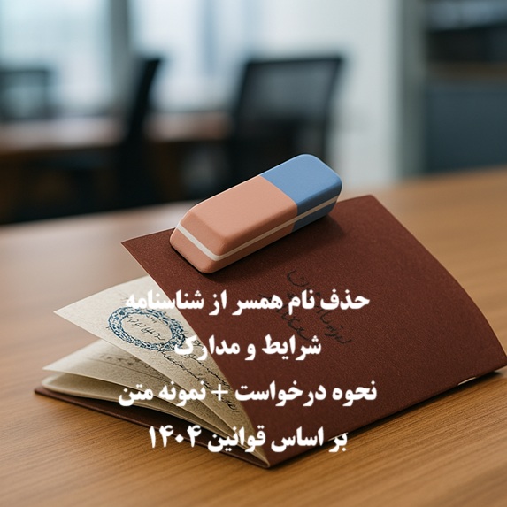 حذف نام همسر از شناسنامه؛ شرایط، مراحل قانونی و مدارک