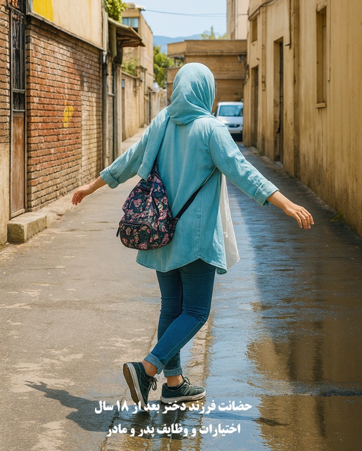 حضانت فرزند دختر بعد از ۱۸ سال