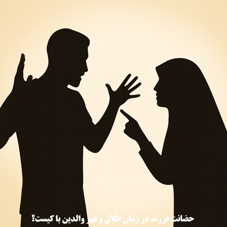 حضانت فرزند در زمان طلاق و قهر والدین با کیست؟