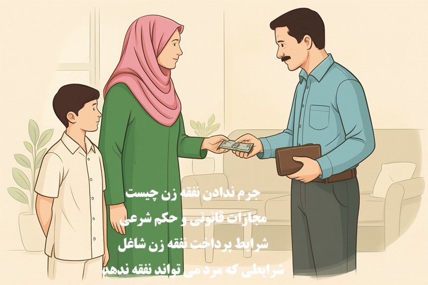 مجازات جرم ندادن نفقه زن