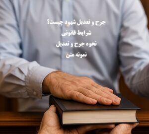جرح و تعدیل شهود چیست