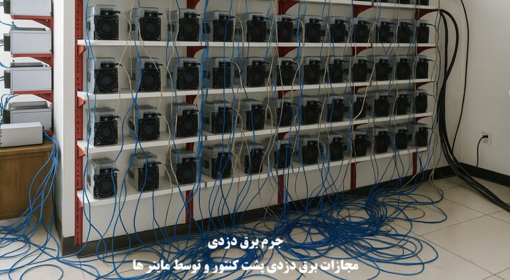 جرم برق‌ دزدی و مجازات برق پشت کنتوری و جریمه ماینر ها