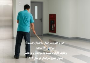 حق و حقوق سرایدار ساختمان و سرایدار ۲۴ ساعته در سال ۱۴۰۴