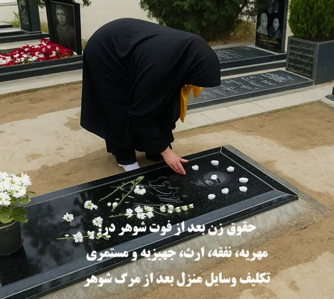 حقوق زن بعد از مرگ شوهر؛ مهریه، نفقه، ارث، جهیزیه و مستمری