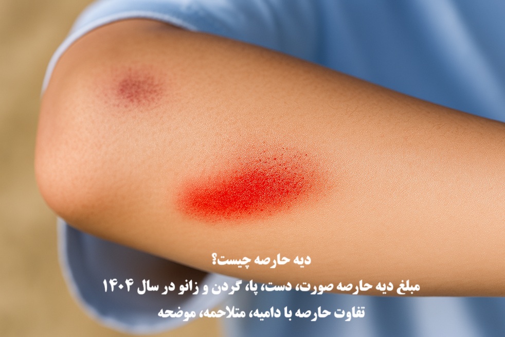 مبلغ دیه حارصه ۱۴۰۴؛ دیه خراش سطحی پوست صورت، دست و پا