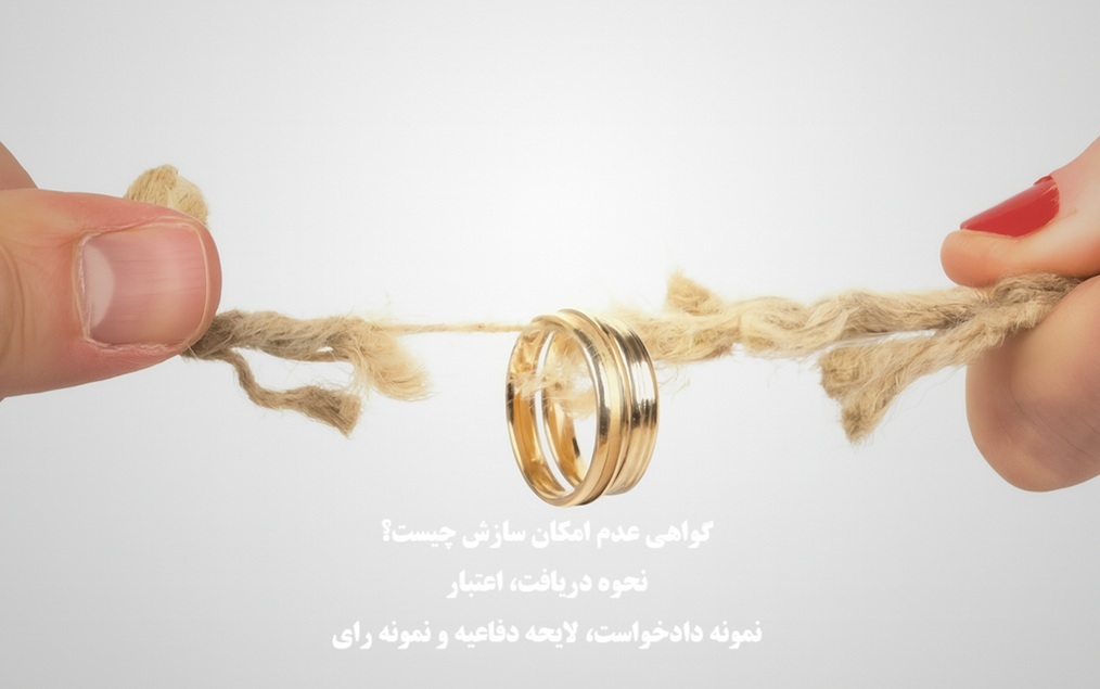 گواهی عدم امکان سازش چیست
