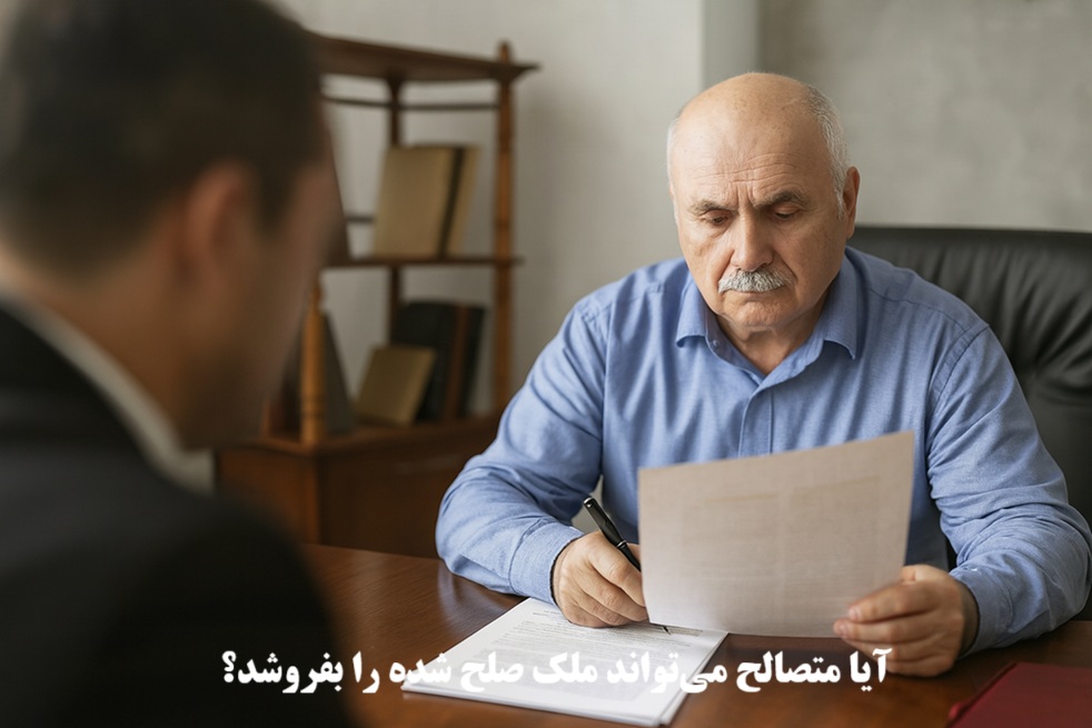 آیا متصالح می‌تواند ملک صلح شده را بفروشد؟