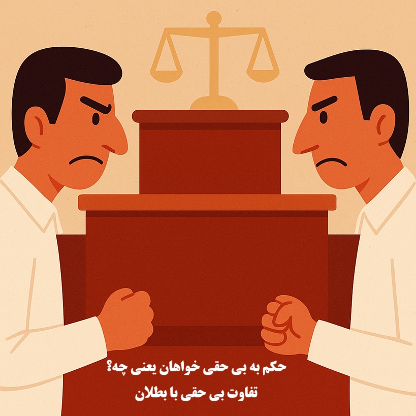 حکم به بی‌ حقی خواهان
