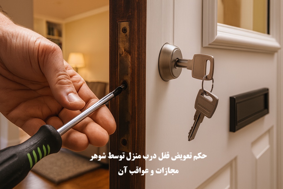حکم تعویض قفل درب منزل توسط شوهر