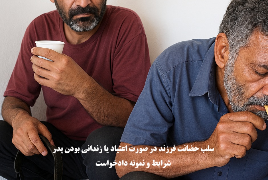 سلب حضانت فرزند در صورت اعتیاد یا زندانی بودن پدر