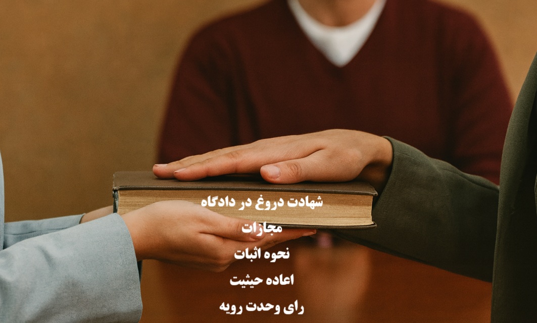 شهادت دروغ در دادگاه ؛ مجازات، نحوه اثبات و اعاده حیثیت