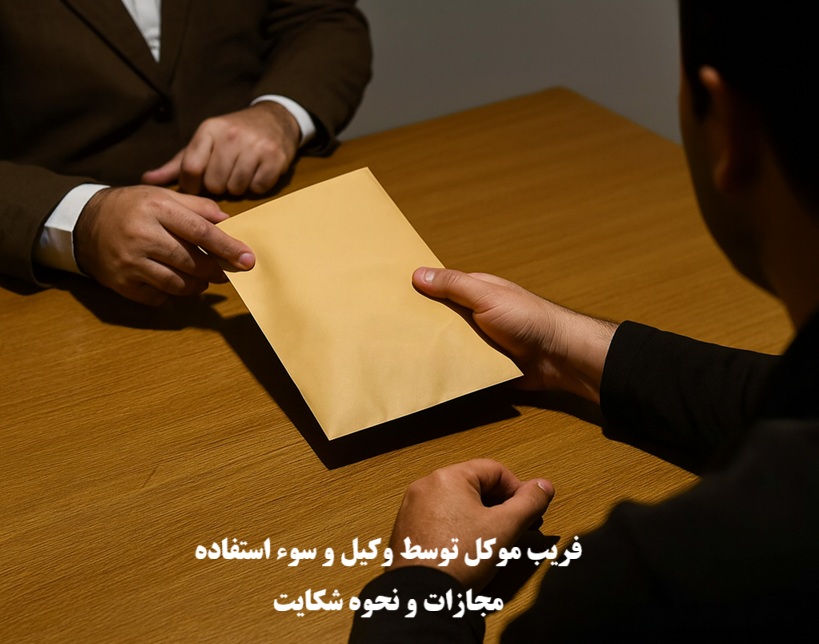 فریب موکل توسط وکیل و سوء استفاده
