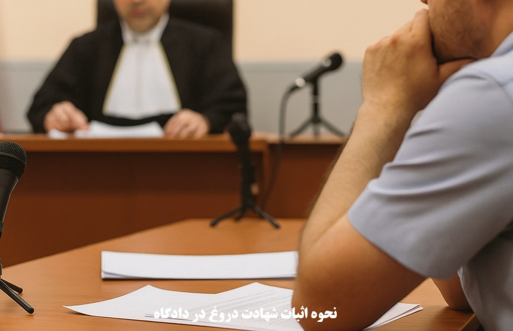 نحوه اثبات شهادت دروغ در دادگاه
