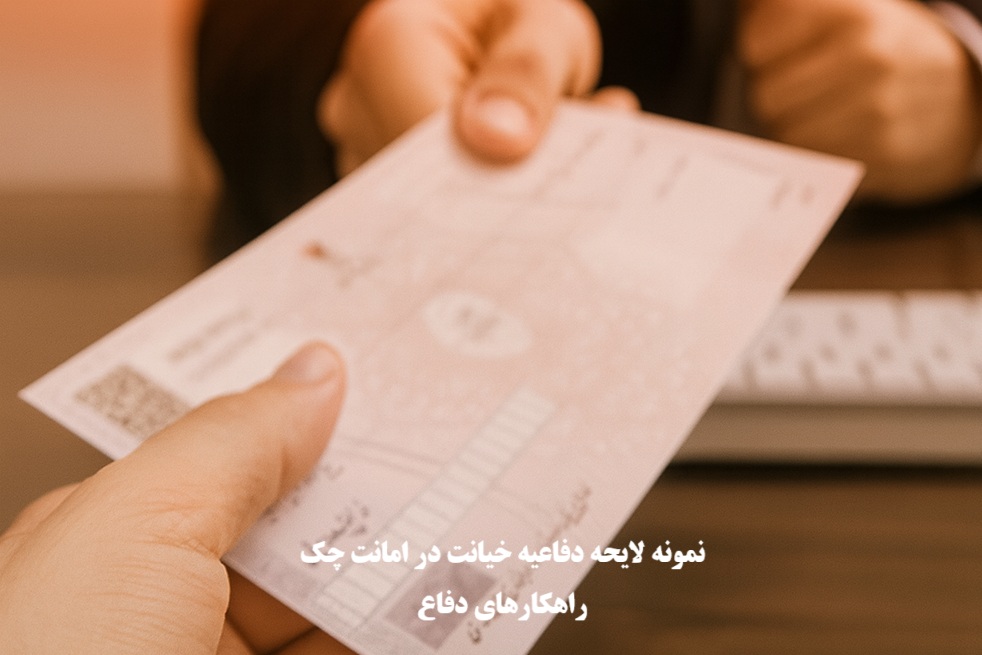 نمونه لایحه دفاعیه خیانت در امانت چک و راهکارهای دفاع
