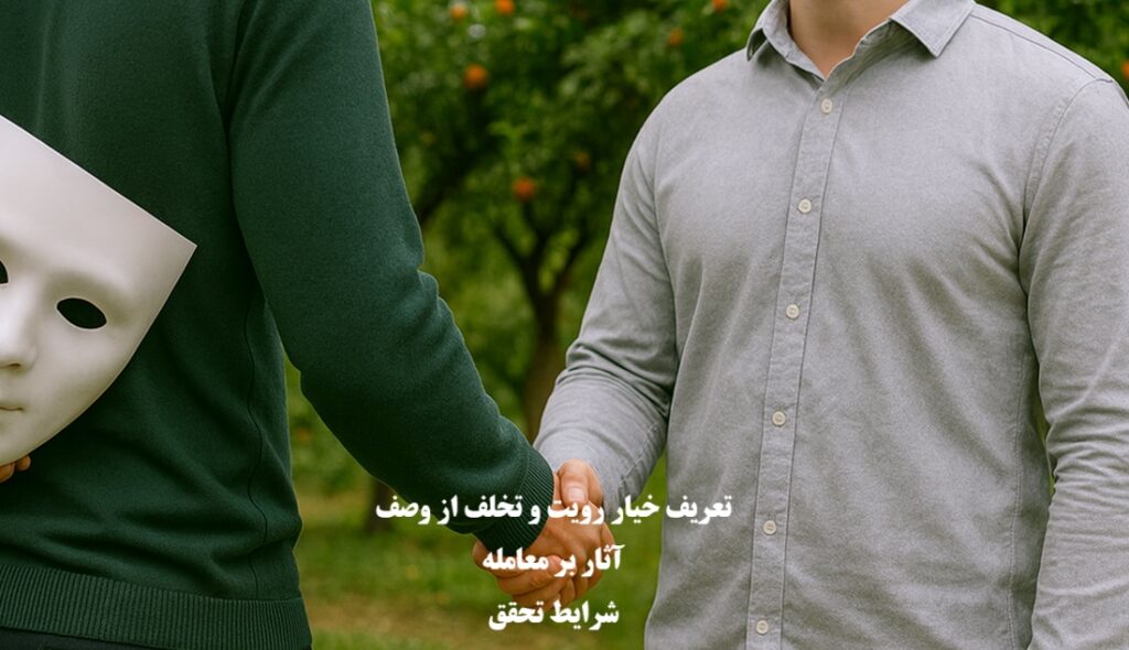 خیار رویت و تخلف از وصف