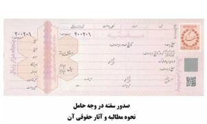 صدور سفته در وجه حامل