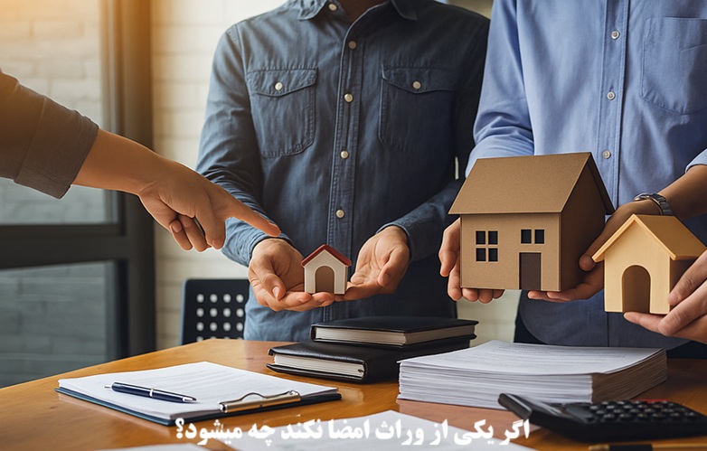 اگر یکی از وراث امضا نکند چه میشود؟