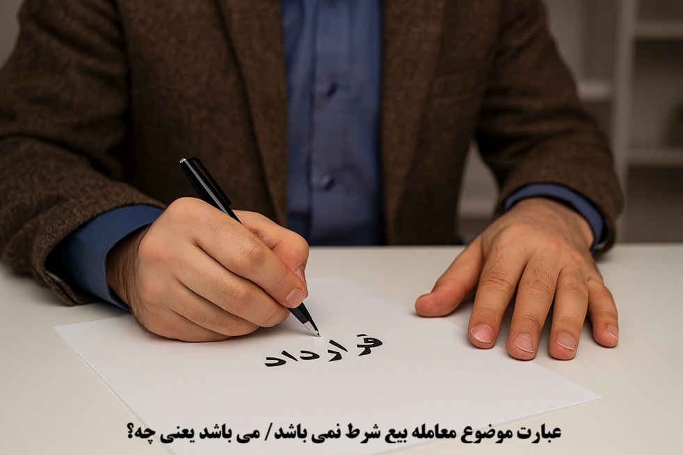 عبارت موضوع معامله بیع شرط نمی باشد یعنی چه؟