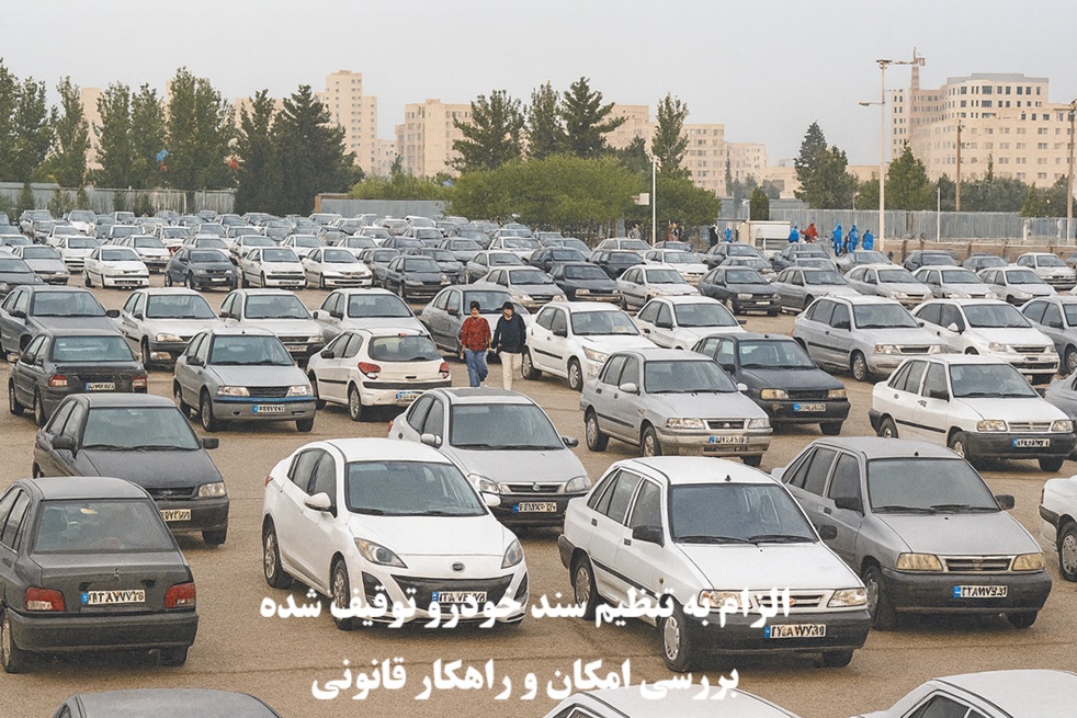 الزام به تنظیم سند خودرو توقیف‌ شده