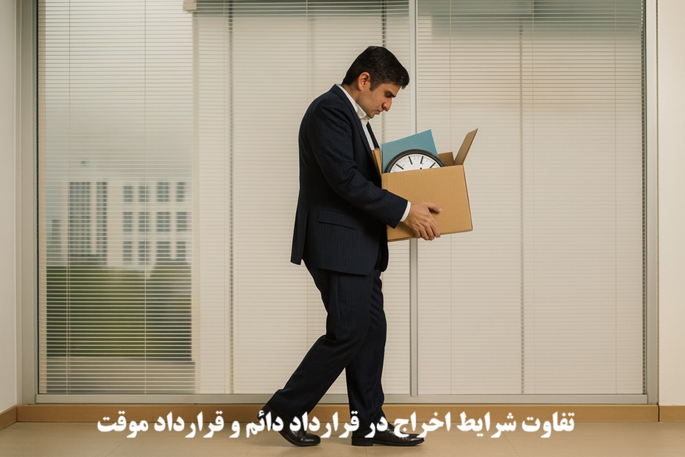 تفاوت شرایط اخراج در قرارداد دائم و قرارداد موقت