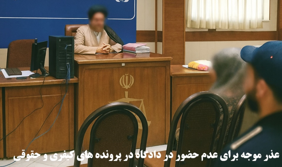 عذر موجه برای عدم حضور در دادگاه در پرونده‌های کیفری و حقوقی