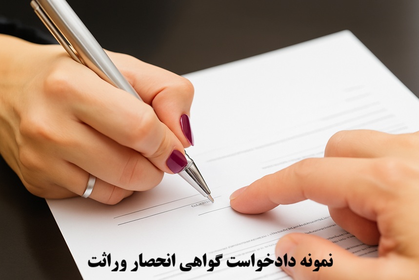 نمونه دادخواست گواهی انحصار وراثت 