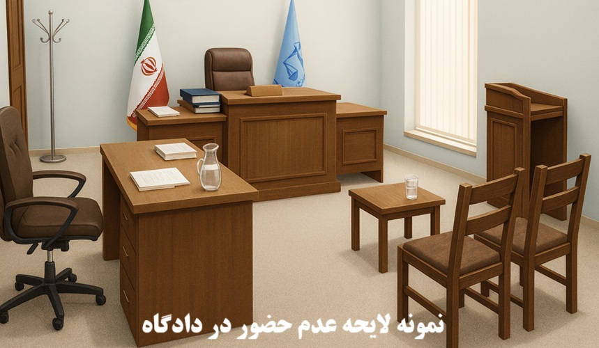 نمونه لایحه عدم حضور در دادگاه