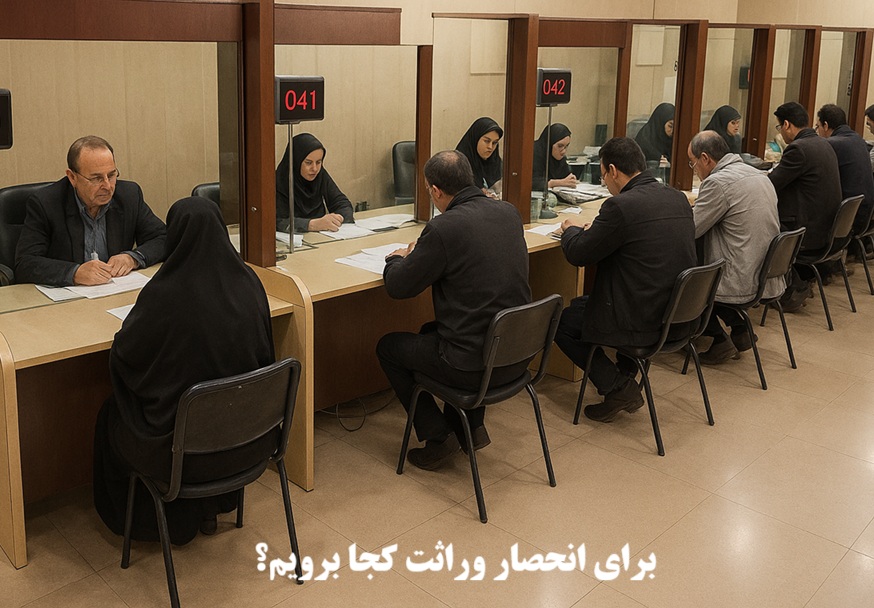 برای انحصار وراثت کجا برویم؟