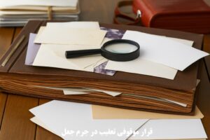 قرار موقوفی تعقیب در جرم جعل