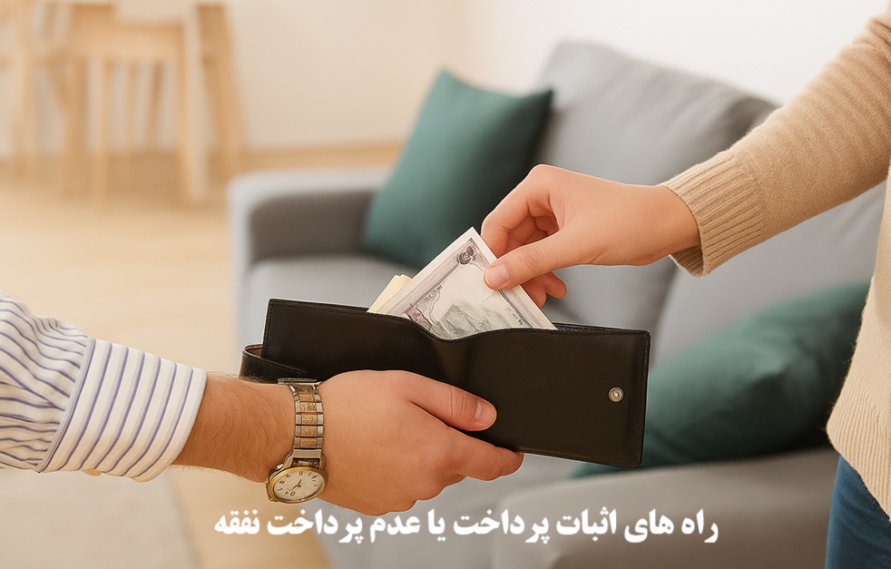 راه های اثبات پرداخت یا عدم پرداخت نفقه